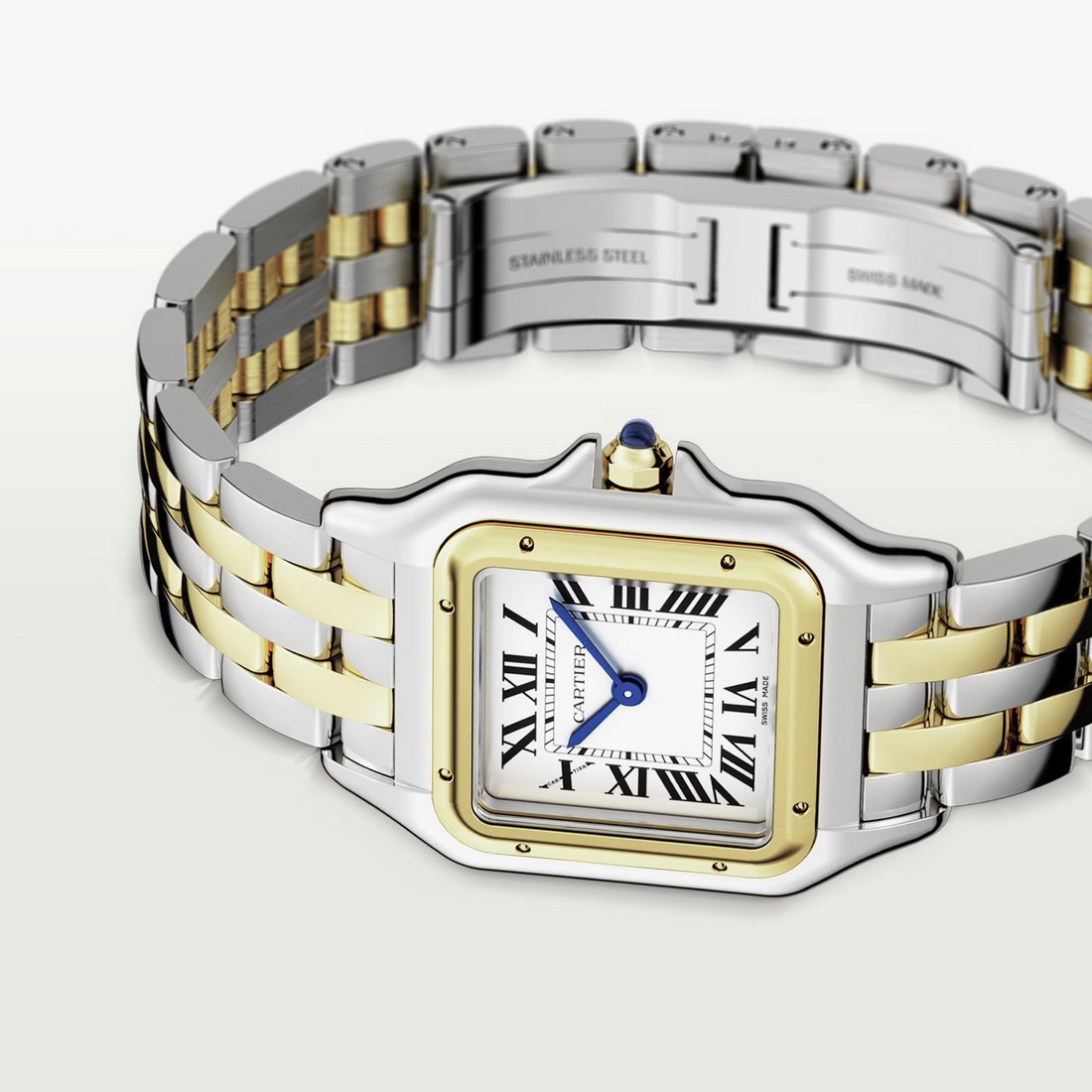 Đồng Hồ Cartier Panthère De Cartier Medium Watch Nữ Xám Vàng